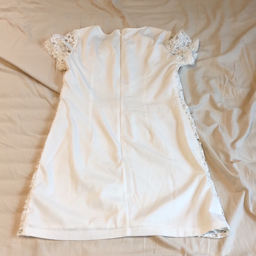 French Connection White Lace Mini Dress, 6 - Picture 5 of 7